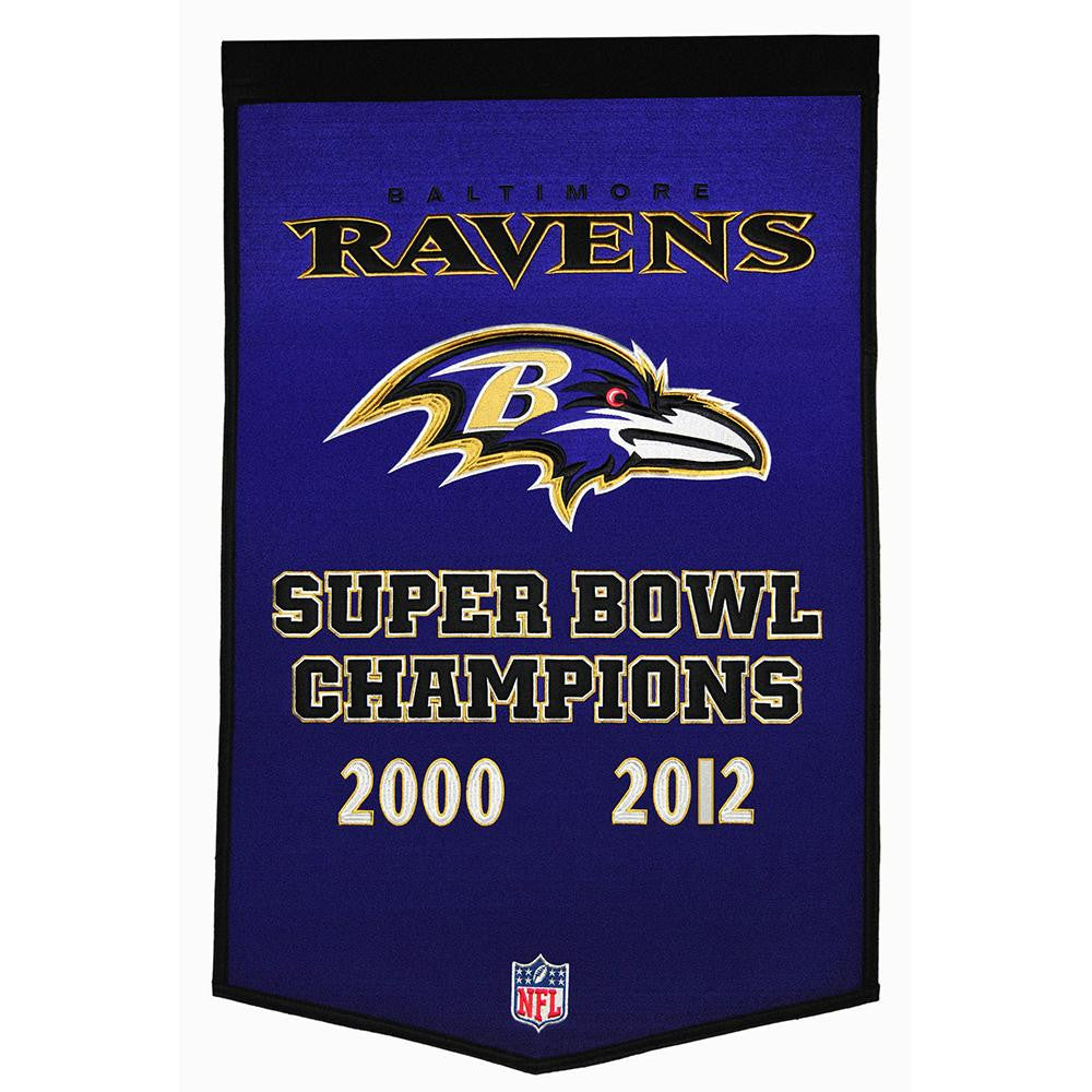 Baltimore Ravens NFL Dynasty Banner (24x36)
