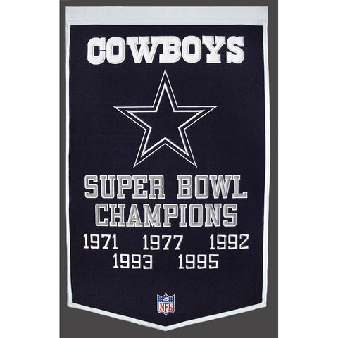 Dallas Cowboys NFL Dynasty Banner (24x36)