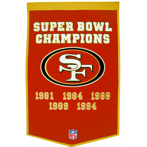 San Francisco 49ers NFL Dynasty Banner (24x36)