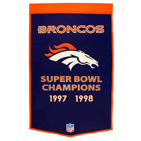 Denver Broncos NFL Dynasty Banner (24x36)