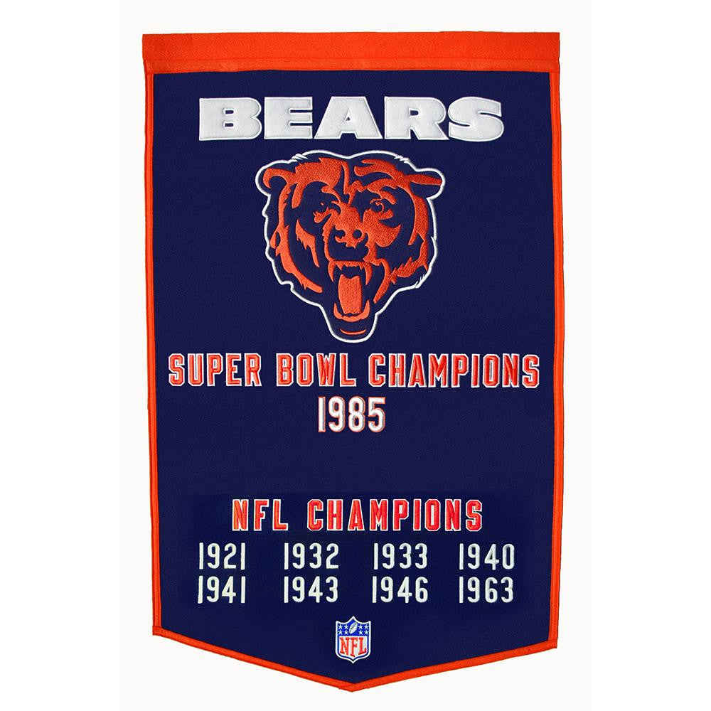 Chicago Bears NFL Dynasty Banner (24x36)