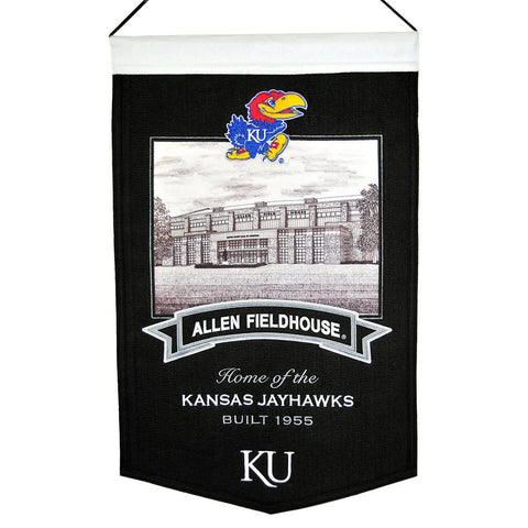 Kansas Jayhawks NCAA Allen Fieldhouse Stadium Banner (20x15)